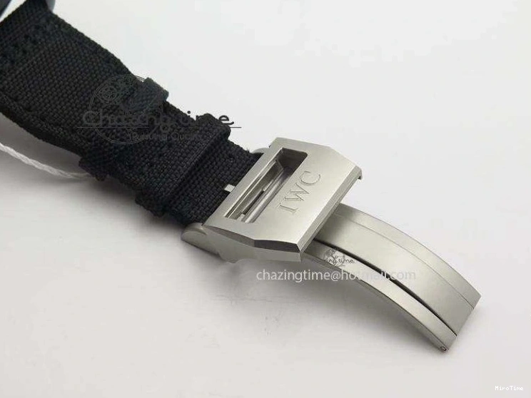 MIROTIME 0404 Comfortable Pilot Chrono IW388003 Real Ceramic ZF 1:1 Best Edition On Black Nylon Strap A 7322